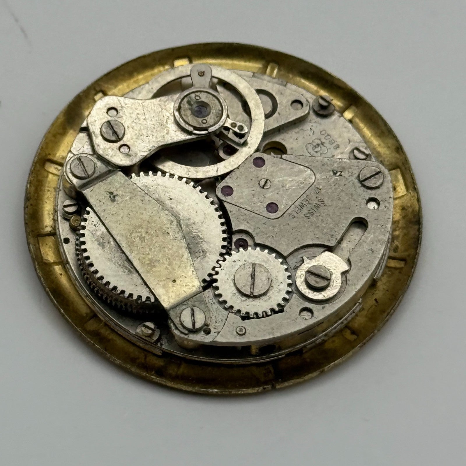 EB 8800 Watch Movement Dimetron Manual Wind Vintage Swiss Parts Repair 26.9mm