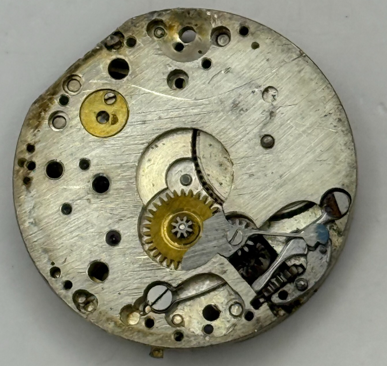 23.7mm Vintage 15 Jewels Trench Watch Movement Swiss Manual Wind PARTS REPAIR