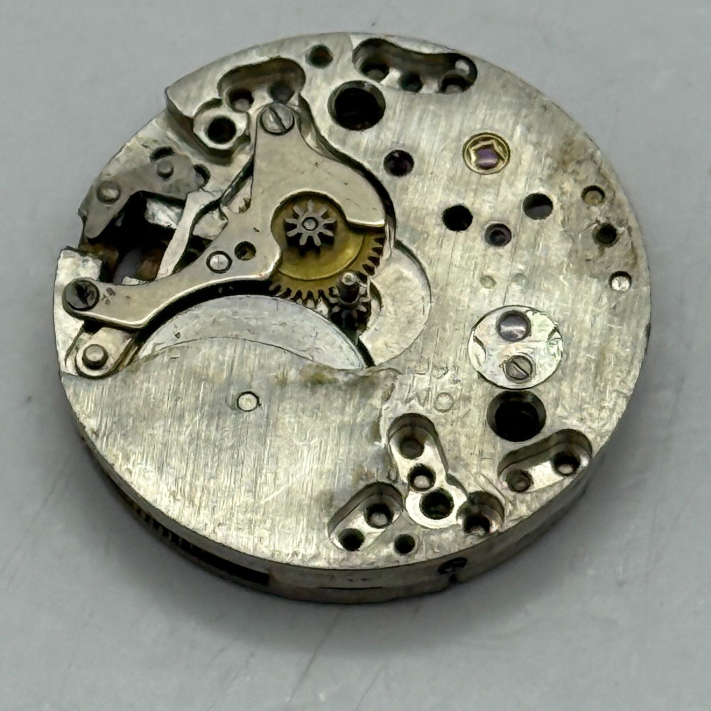 19.6mm Vintage Otto Meyer OM 140 Swiss Manual Wind Watch Movement PARTS REPAIR