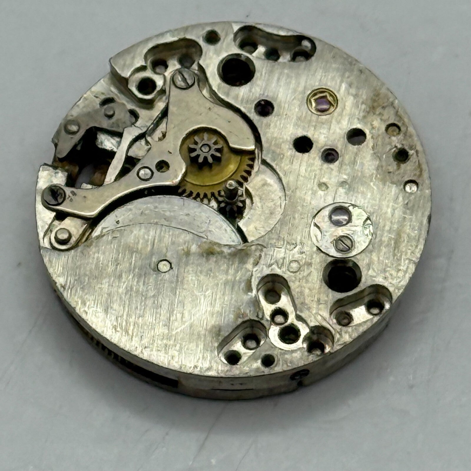 19.6mm Vintage Otto Meyer OM 140 Swiss Manual Wind Watch Movement PARTS REPAIR