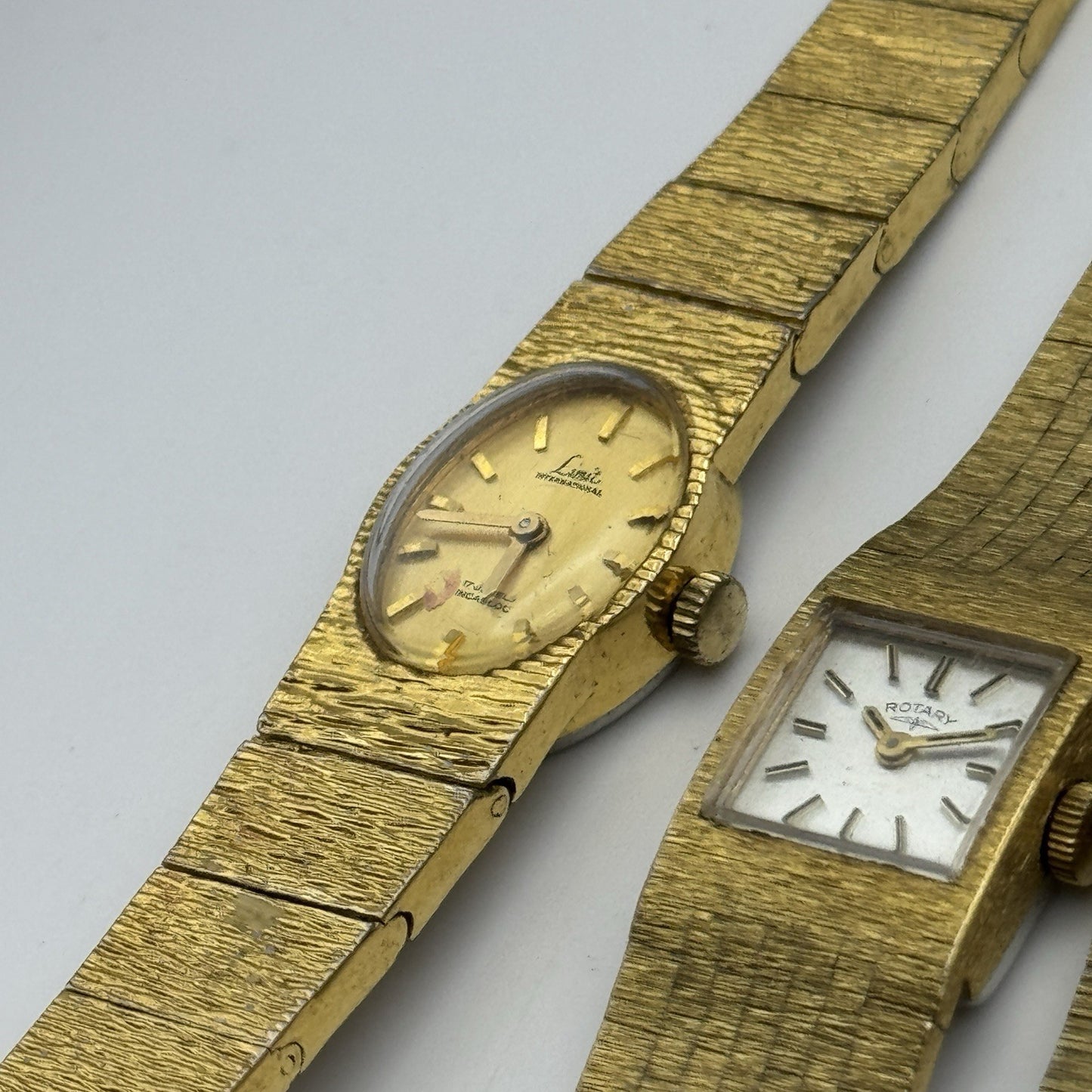 Bundle Of 12 Vintage Gold Plated Ladies Watches Mechanical Job Lot Parts Repair