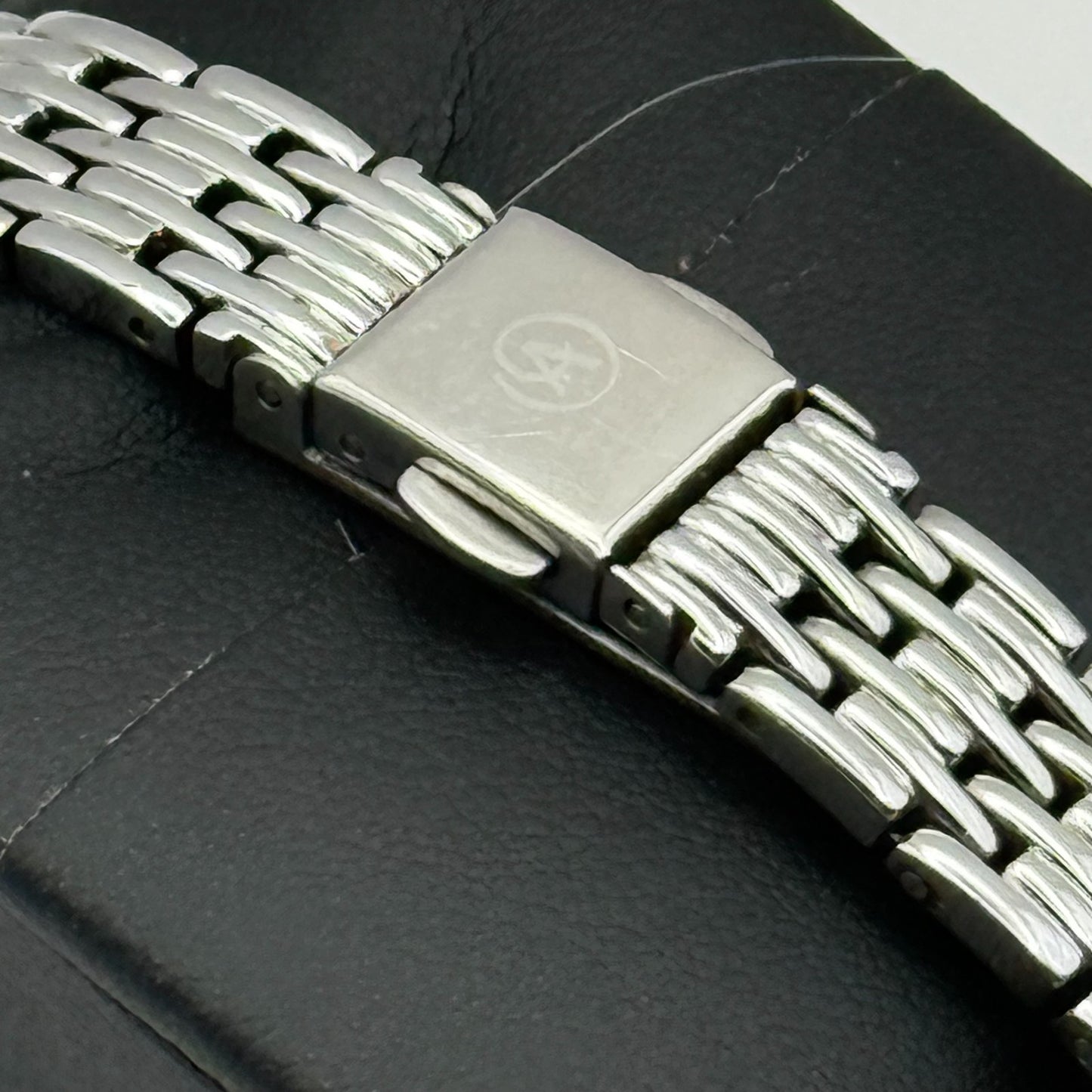 Accurist Ladies Quartz Watch Sparkle Dial Silver Steel Bracelet Working 25mm