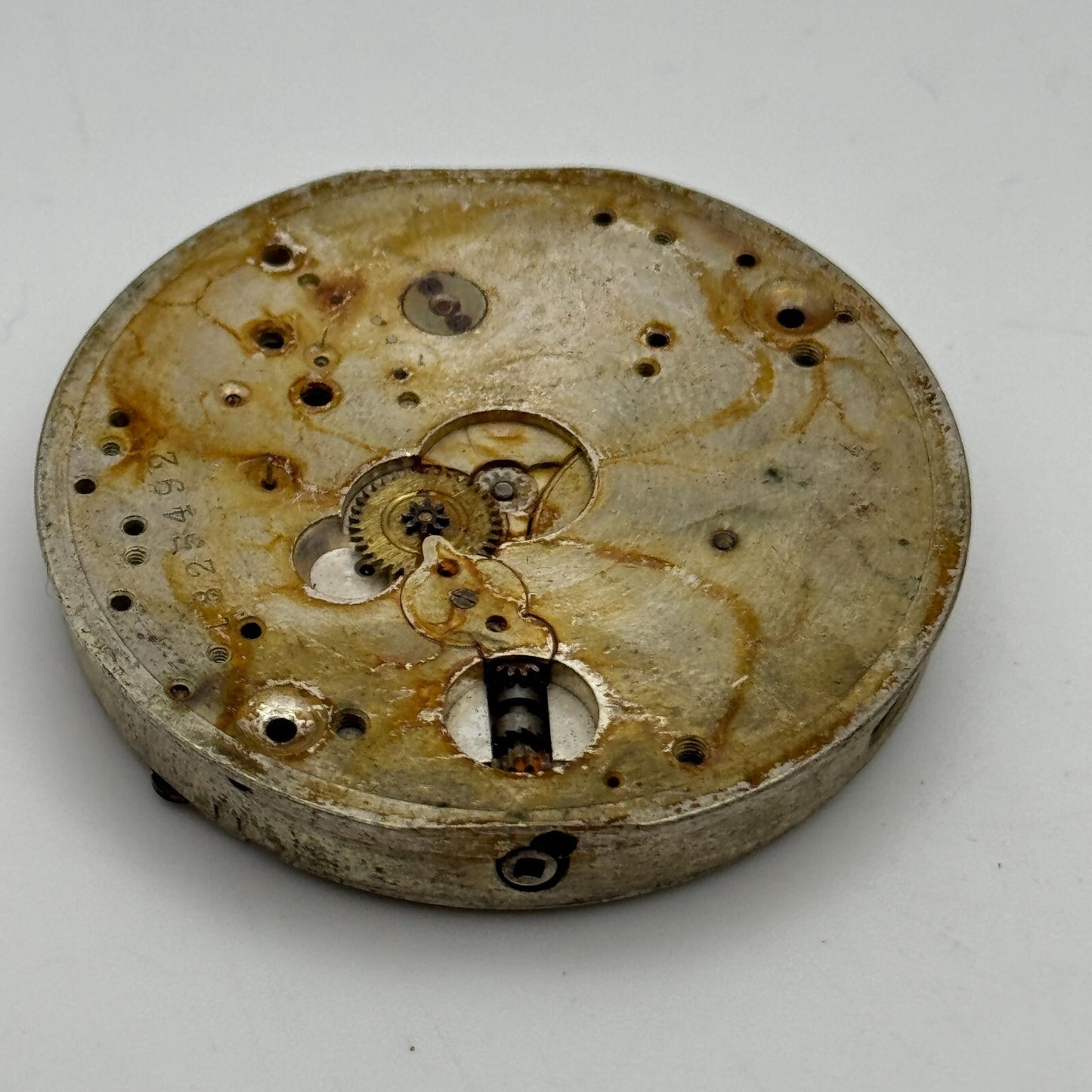 43.1mm Cyma Ref 998.a 15 Jewels Vintage Swiss Pocket Watch Movement PARTS SPARES