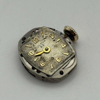 13.1mm Vintage Ladies Bulova 5AD Manual Wind Swiss Watch Movement PARTS REPAIR