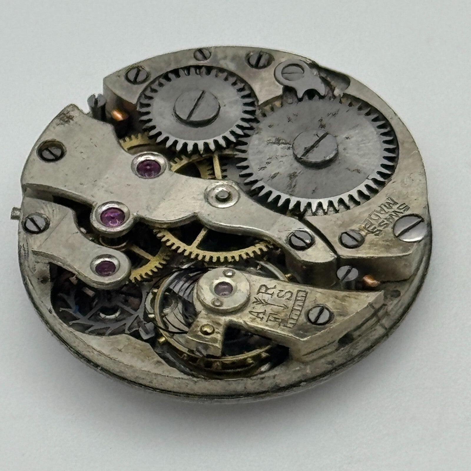 23.6mm 15 Jewels Swiss Porcelain Dial Trench Watch Movement Manual Wind PARTS