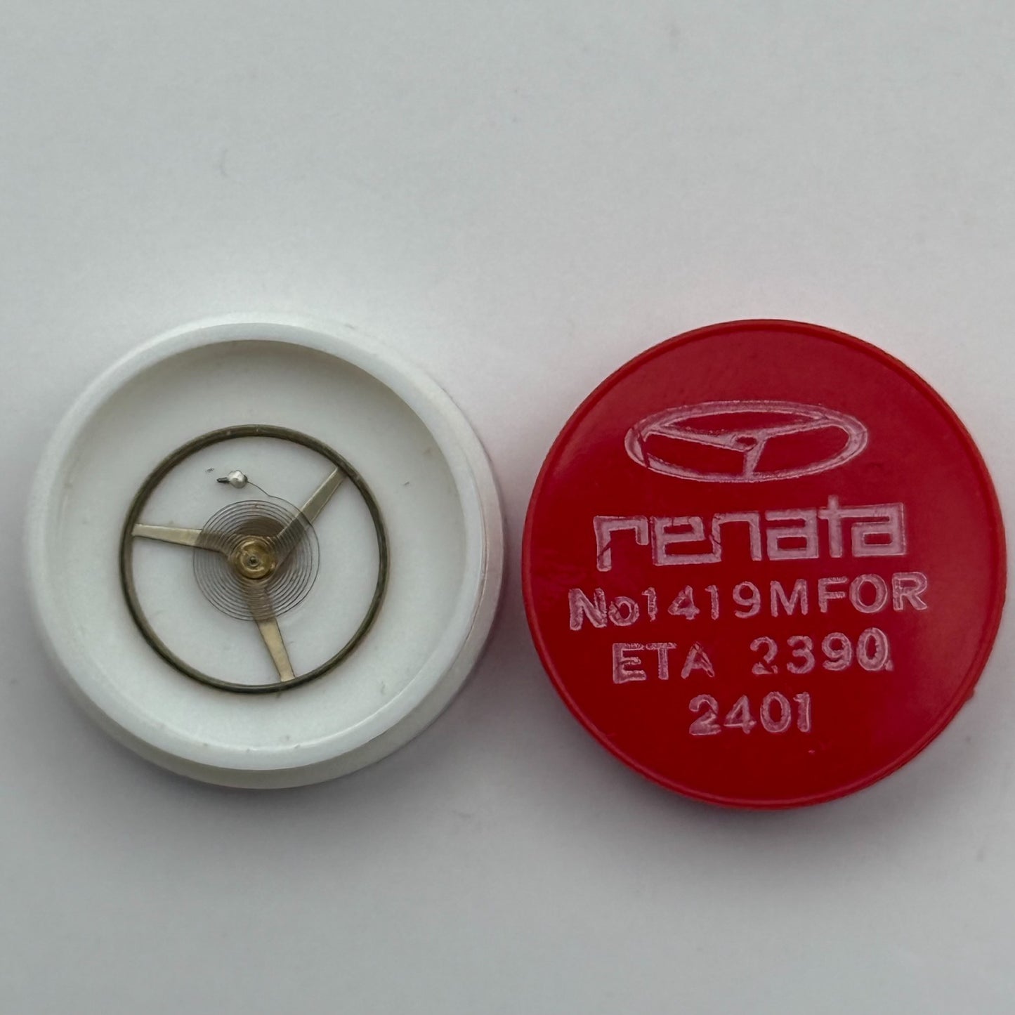 ETA 2390 2401 Balance Wheel Complete And Spring 1419 M Watch Movement Parts 