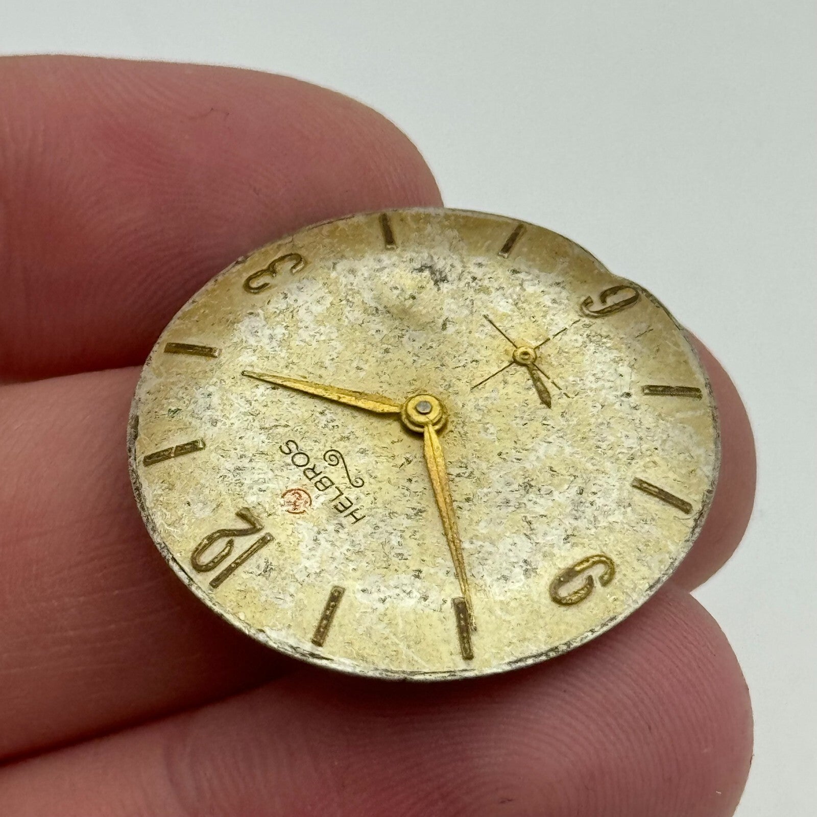 25.9mm Helbros PS32 Manual Wind Swiss 7 Jewels Watch Movement Vintage PARTS