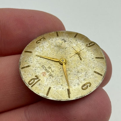 25.9mm Helbros PS32 Manual Wind Swiss 7 Jewels Watch Movement Vintage PARTS