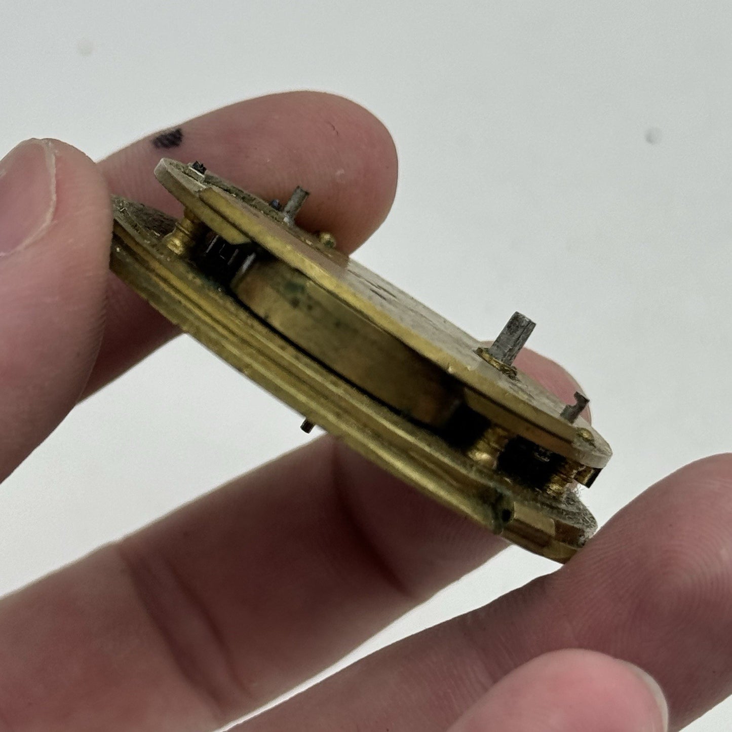 50.1mm Antique Chronometer Maker London Fusee Pocket Watch Movement - PARTS