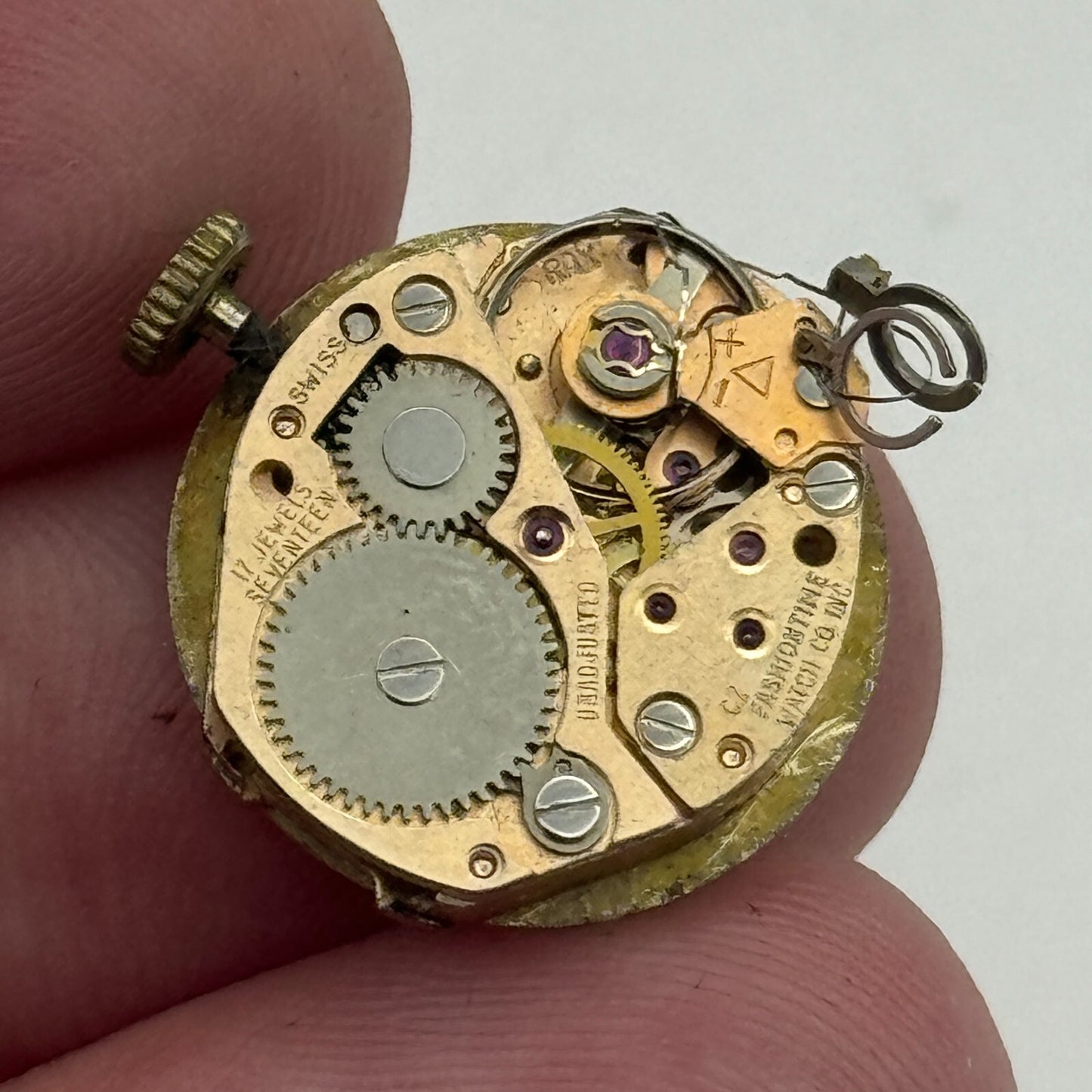 15.1mm Ladies Delma RAX Ronda 6061-21 Manual Wind Swiss Watch Movement PARTS