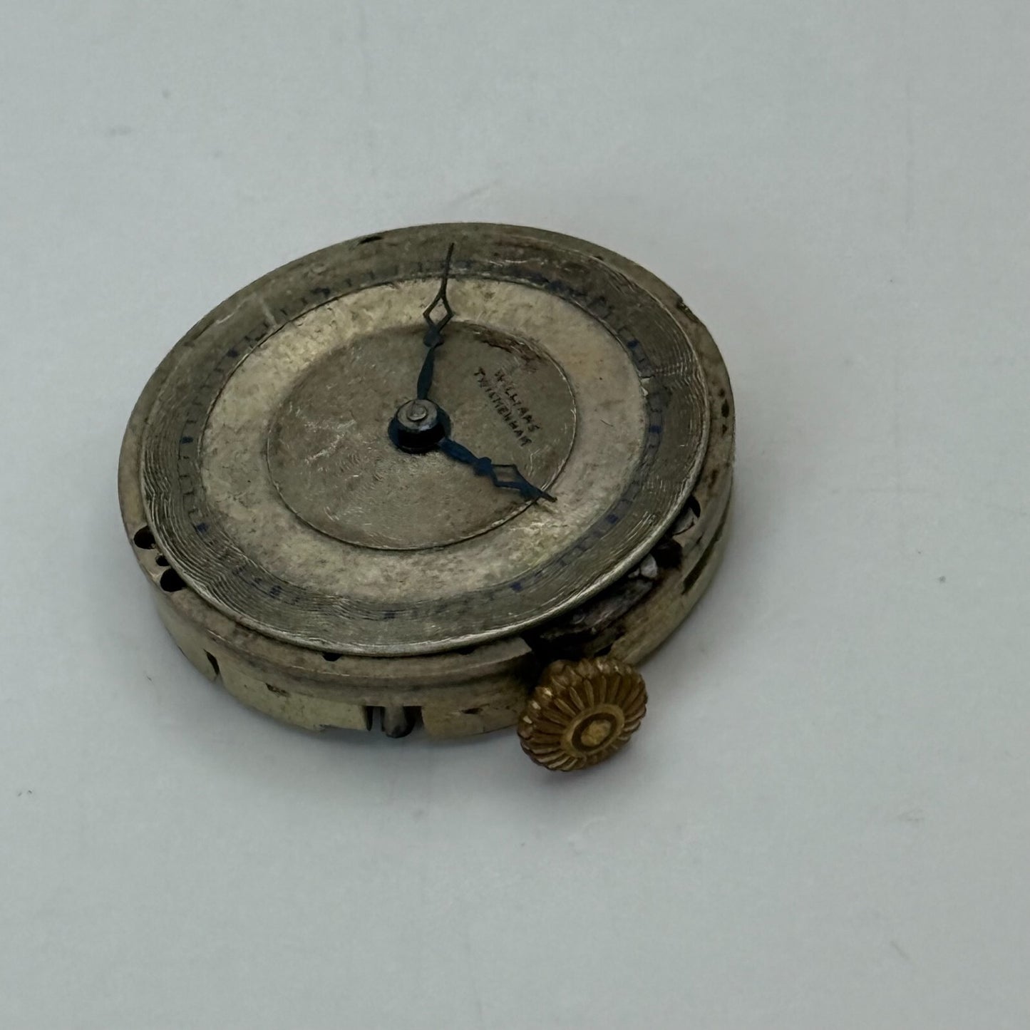 23.6mm Vintage Williams Twickenham V.W.C Trench Watch Movement Manual Wind PARTS