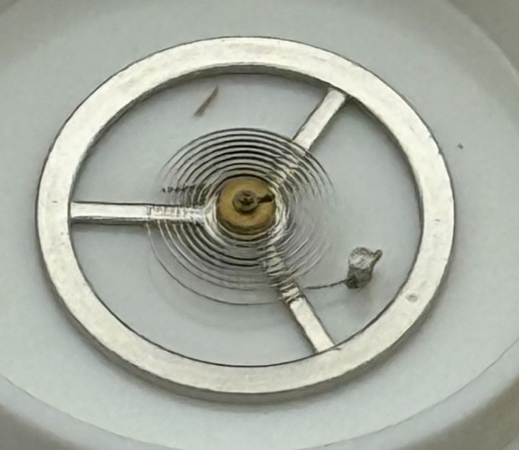 EB 1197 Balance Wheel Complete And Spring 10 1/2''' 109 M Watch Movement Parts
