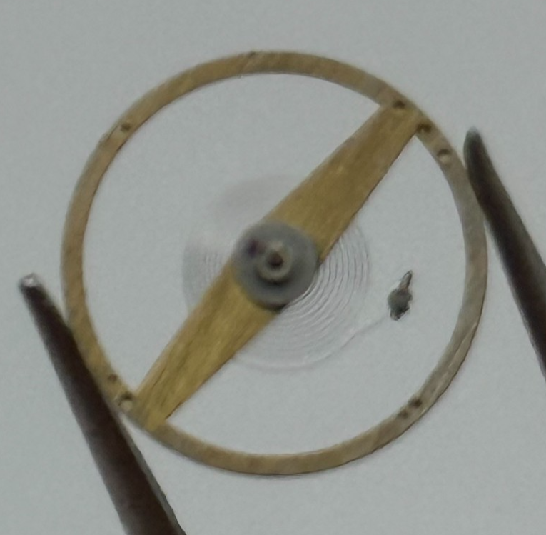 ST 1686 1786 Balance Wheel Complete And Spring  1115 M Watch Movement Parts NOS