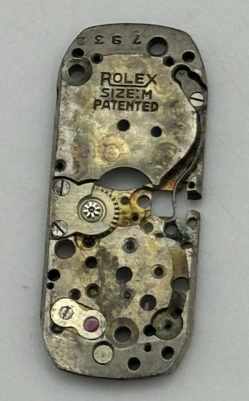 10mm Rolex Size M Patented Main Plate Manual Wind Vintage Watch Movement PARTS