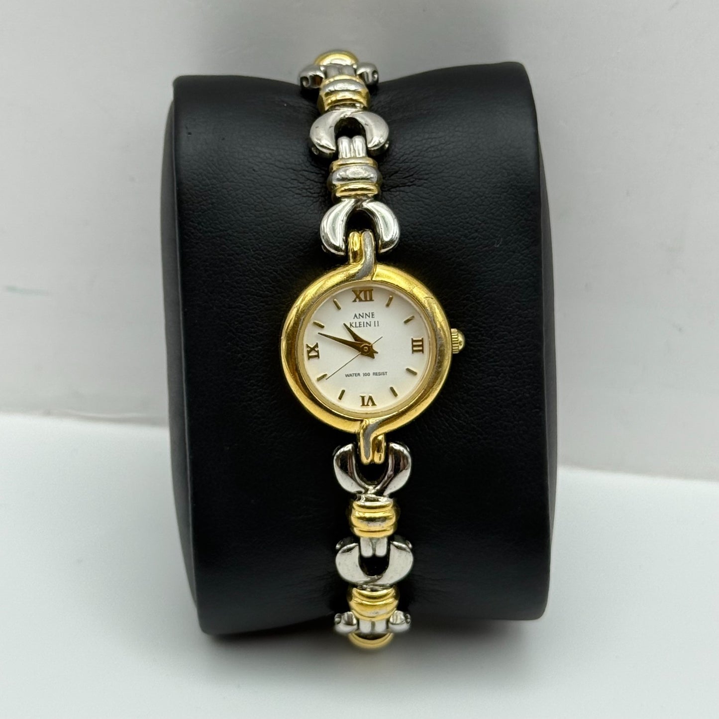20mm Working Ladies Anne Klein III Two Tone Bracelet Quartz Watch 6.25 Inches
