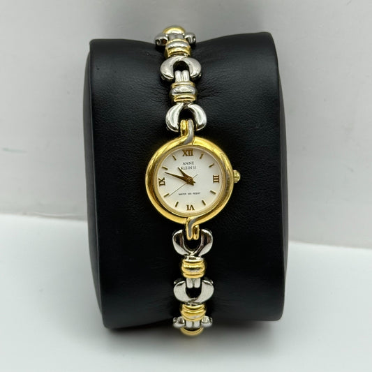 20mm Working Ladies Anne Klein III Two Tone Bracelet Quartz Watch 6.25 Inches