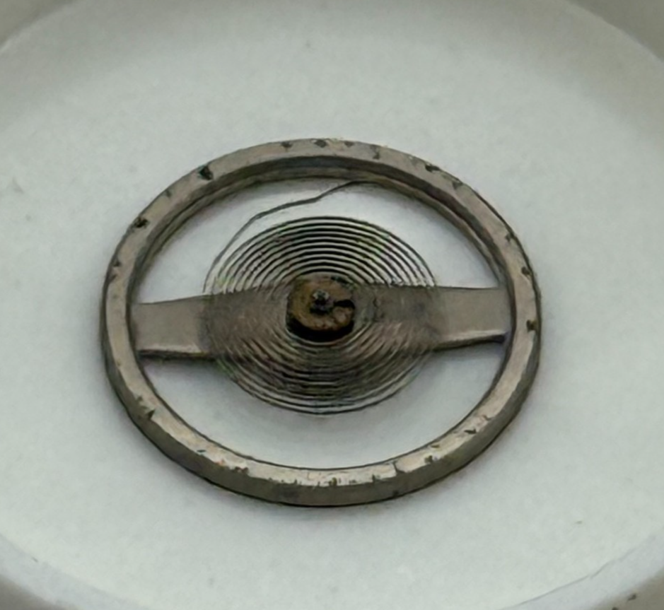 BRAC 2051 Balance Wheel Complete And Spring 5 1/4''' 69 M Watch Movement Parts