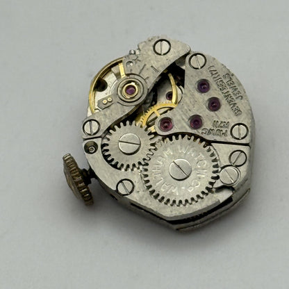 15.3mm Vintage Waltham MJWC R711 Manual Wind Watch Movement PARTS REPAIR