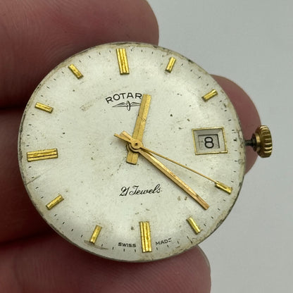 26mm Men's Rotary AS 1746 1747 Manual Wind Watch Movement Swiss Made PARTS
