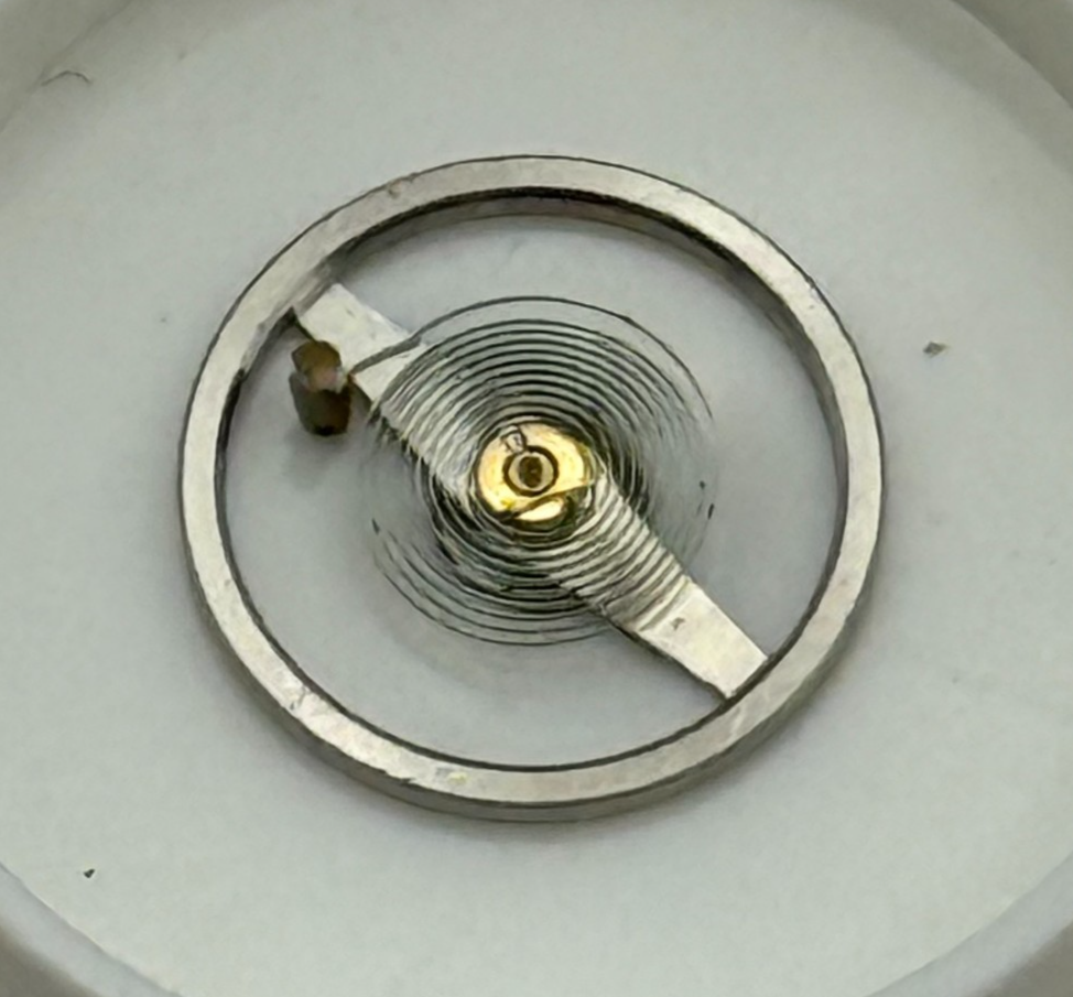 Oris 491 Balance Wheel Complete And Spring  Renata Watch Movement Parts NOS 