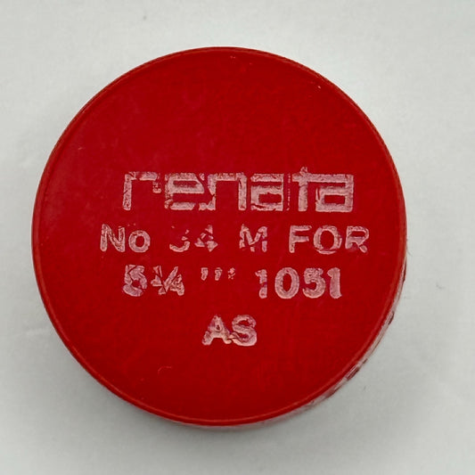 AS 1051 Balance Complete 5 1/4''' Renata 34 M Watch Movement Parts DAMAGED