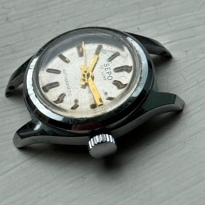 23mm Vintage Sepo De Luxe Antimagnetic Manual Wind Swiss Watch PARTS / REPAIR