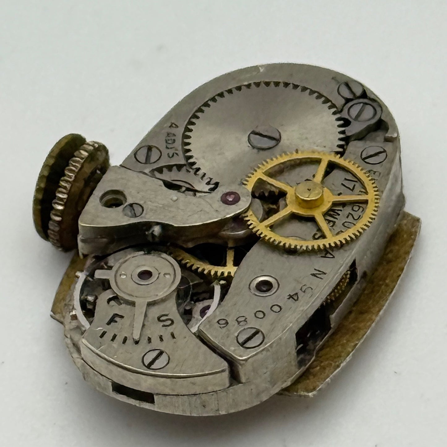 Elgin Grade 620 Watch Movement De Luxe Sweep Seconds 1951 21/0s American Parts