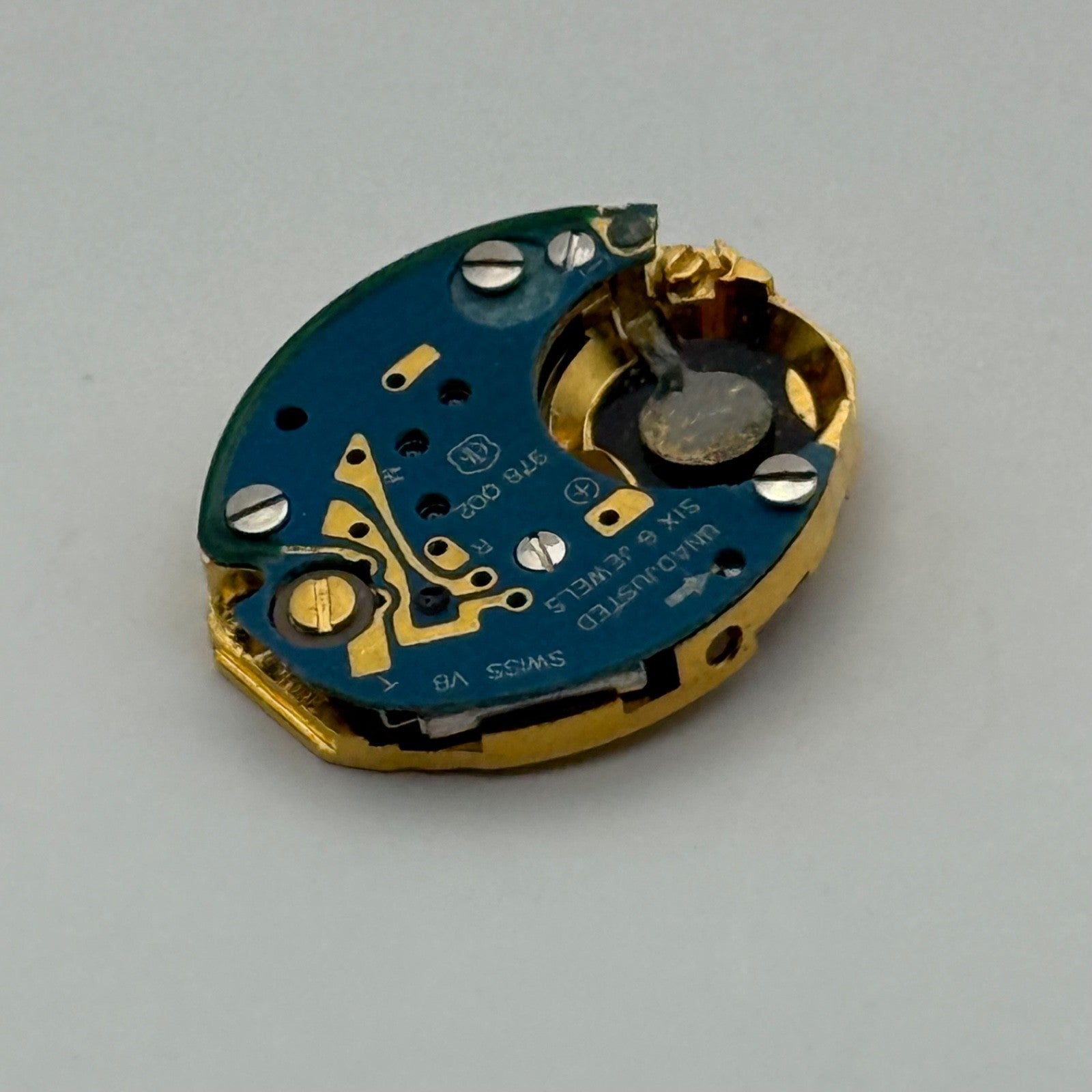 ETA 978.002 Quartz Watch Movement Incomplete Swiss Ladies Vintage Parts Repair