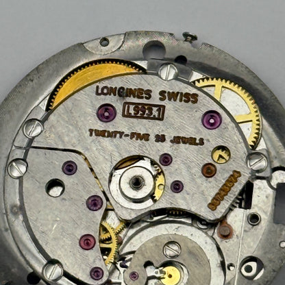 Longines L993.1 Watch Movement Automatic  15 Jewels Swiss Vintage Parts 25.9mm