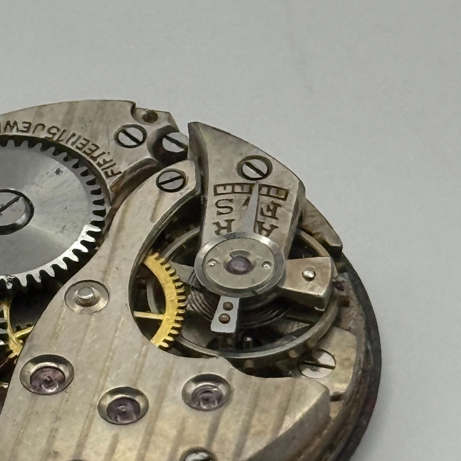 Quality Enamel Dial Watch Movement Manual Wind Vintage Swiss Parts Repair 23.1mm