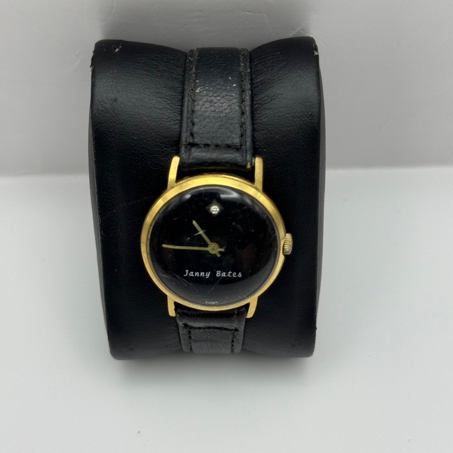 28mm Jenny Bates Swiss Gold Plated Vintage Manual Wind Watch PARTS / REPAIR