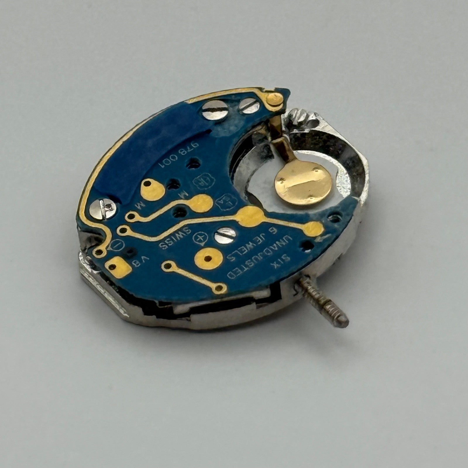 ETA 978.001 Quartz Watch Movement Incomplete Swiss Ladies Vintage Parts Repair