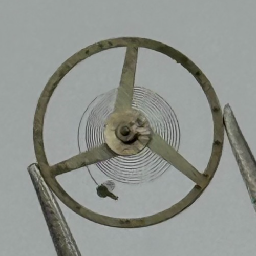 FEF 371 Balance Wheel Complete And Spring 6 3/4-8''' 1572 M Watch Movement Parts