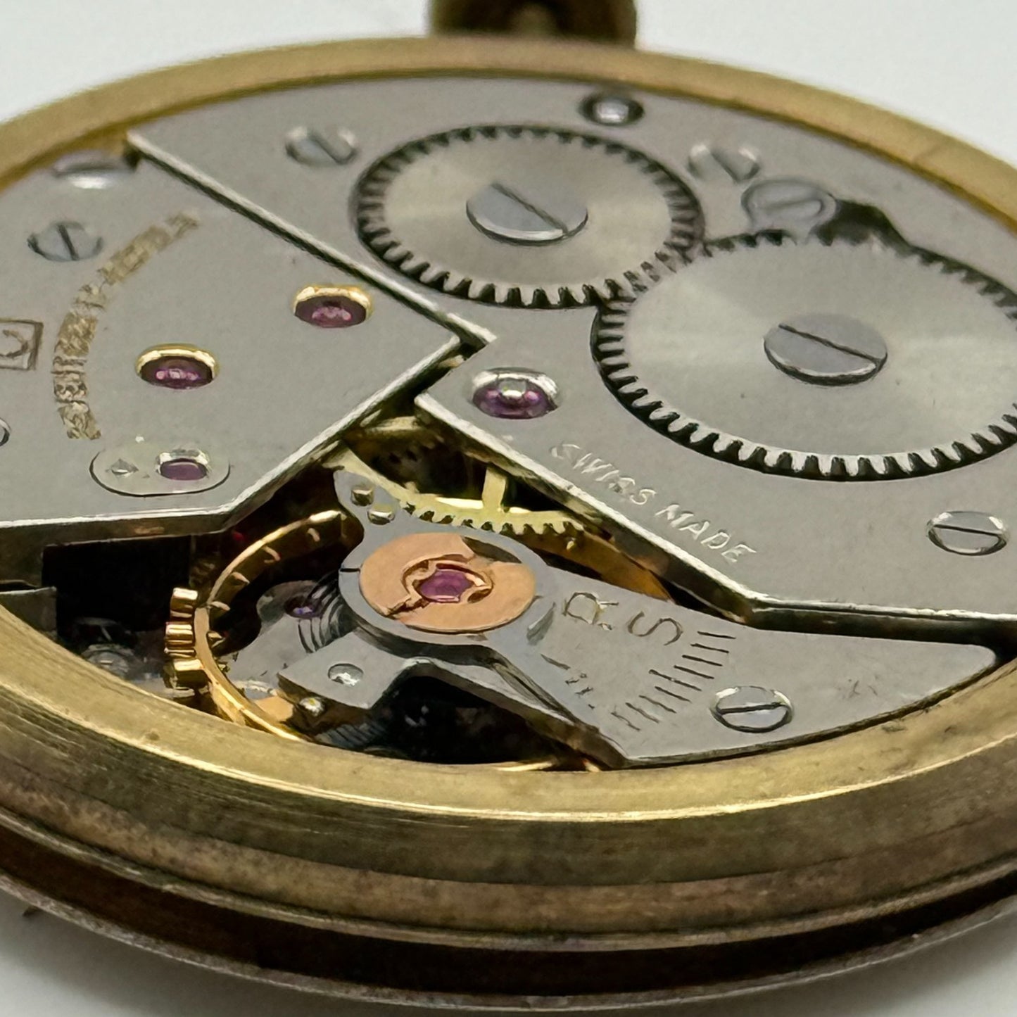 Felsa 398 Watch Movement Trebex Running Manual Wind Vintage Parts Repair 32.6mm