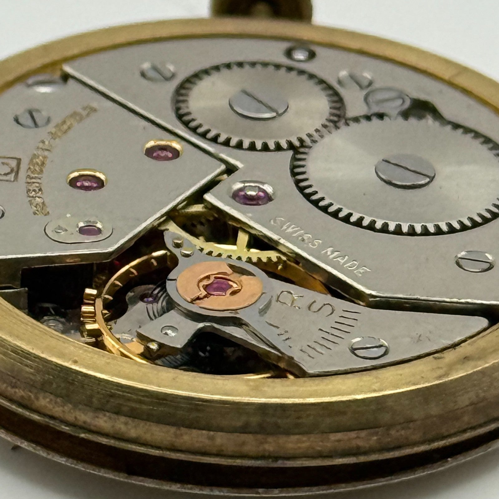 Felsa 398 Watch Movement Trebex Running Manual Wind Vintage Parts Repair 32.6mm