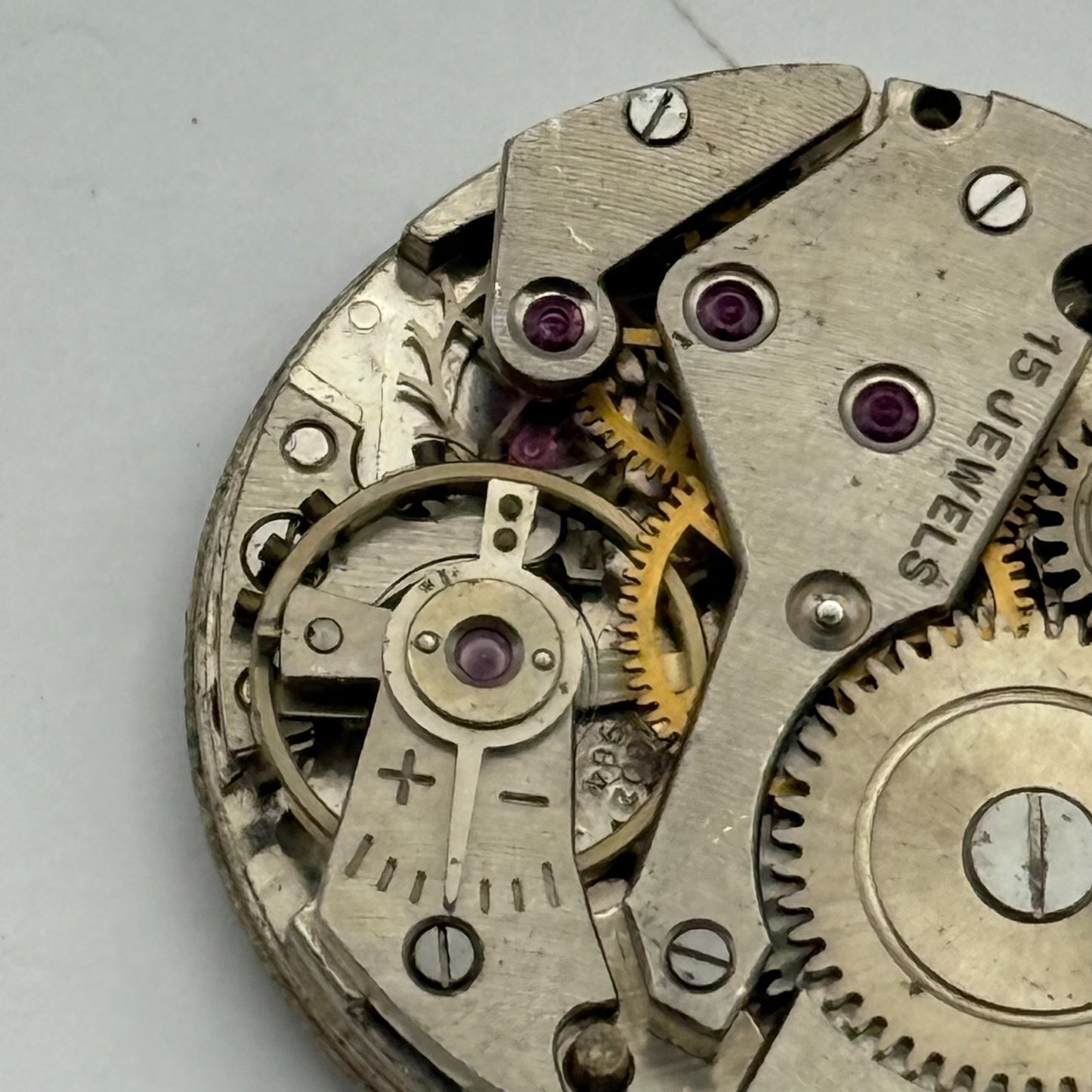 AS 1002 984 Watch Movement Avia Manual Wind Vintage Swiss Parts Repair 23.4mm