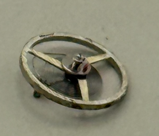 FHF 60 Balance Wheel Complete And Spring  Watch Movement Parts NOS