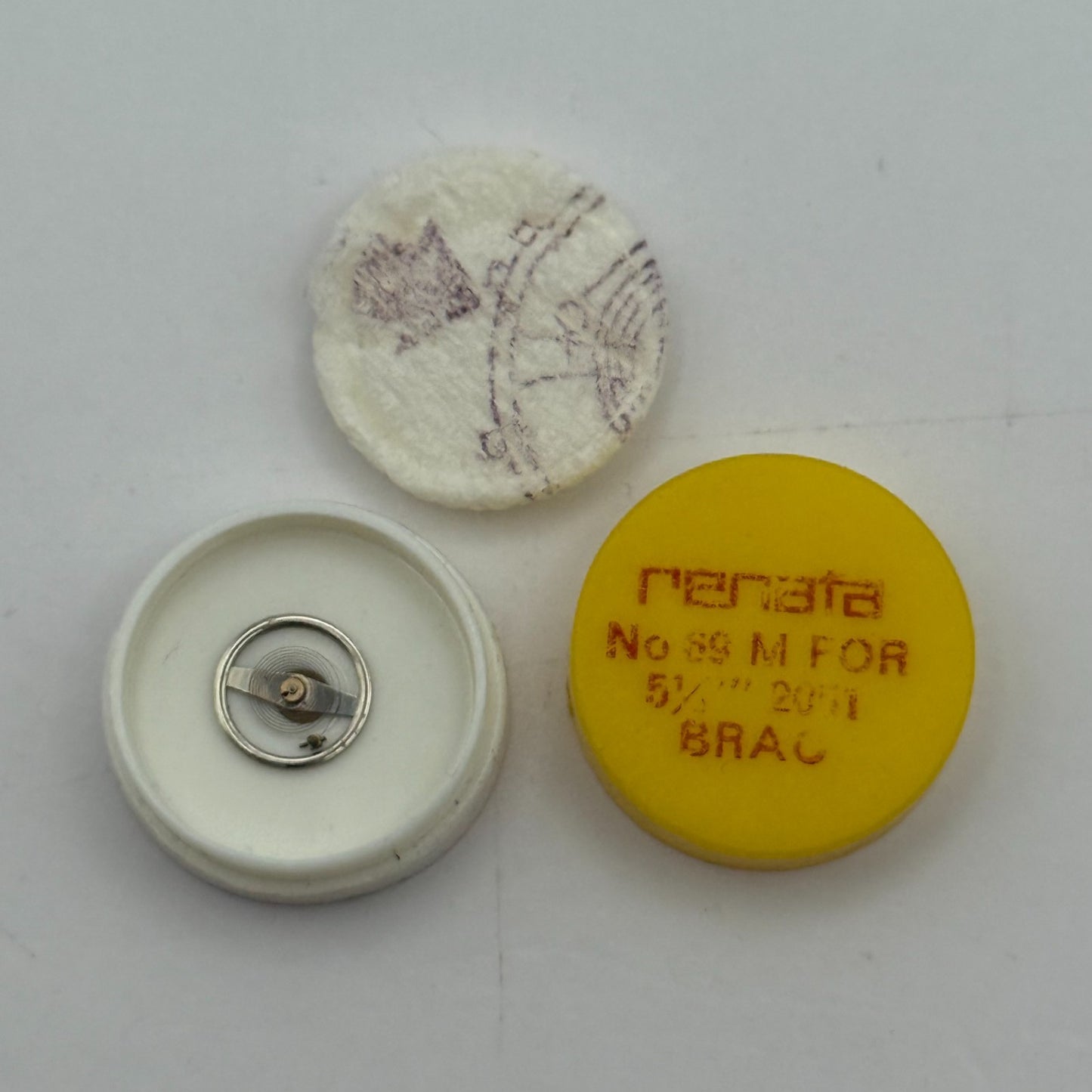 Brac 2051 Balance Wheel Complete And Spring 5 1/4''' 69 M Watch Movement Parts