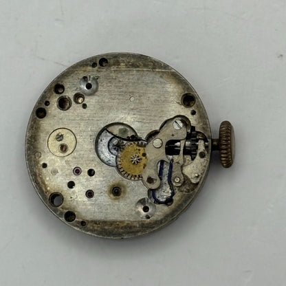 23.2mm Vintage 15 Jewels Swiss Trench Watch Movement Manual Wind PARTS REPAIR