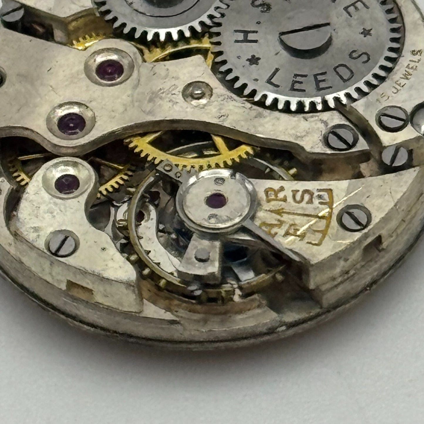 23.6mm H Stone Leeds 15 Jewels Sub Seconds Manual Wind Watch Movement For PARTS