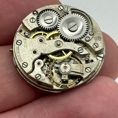 25mm Steiger HP Unidentified Manual Wind Swiss Watch Movement Vintage PARTS