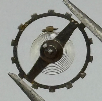 EB 1431 Balance Wheel Complete And Spring 8 3/4’’’ 120 Watch Movement Parts NOS
