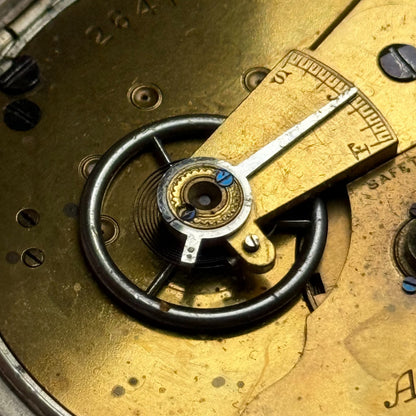 Waltham Airedale Model 1877 Pocket Watch Antique American Parts Repair ALD 54mm