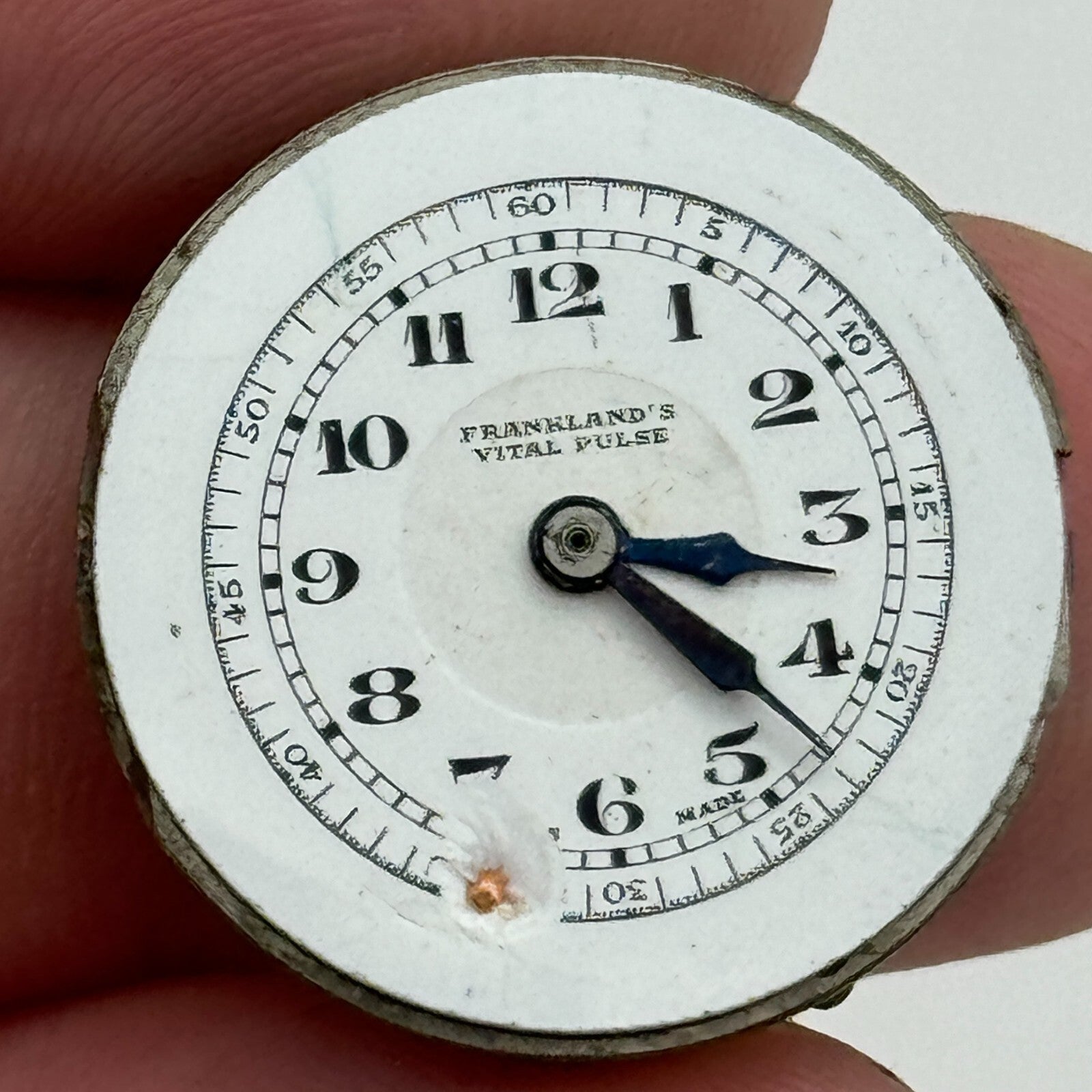 22mm Franklands Vital Pulse 60 Second Dial Trench Watch Movement Manual Wind