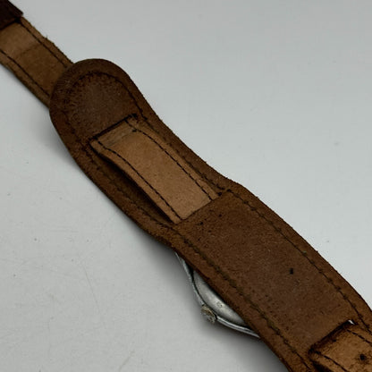 34mm Men’s Vintage Onsa Bund Strap Salmon Dial Manual Wind Watch TO RESTORE