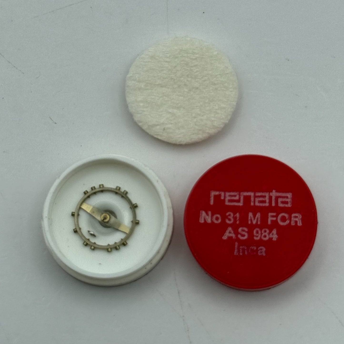 AS 984 Balance Wheel Complete And Spring 31 M Watch Movement Parts NOS