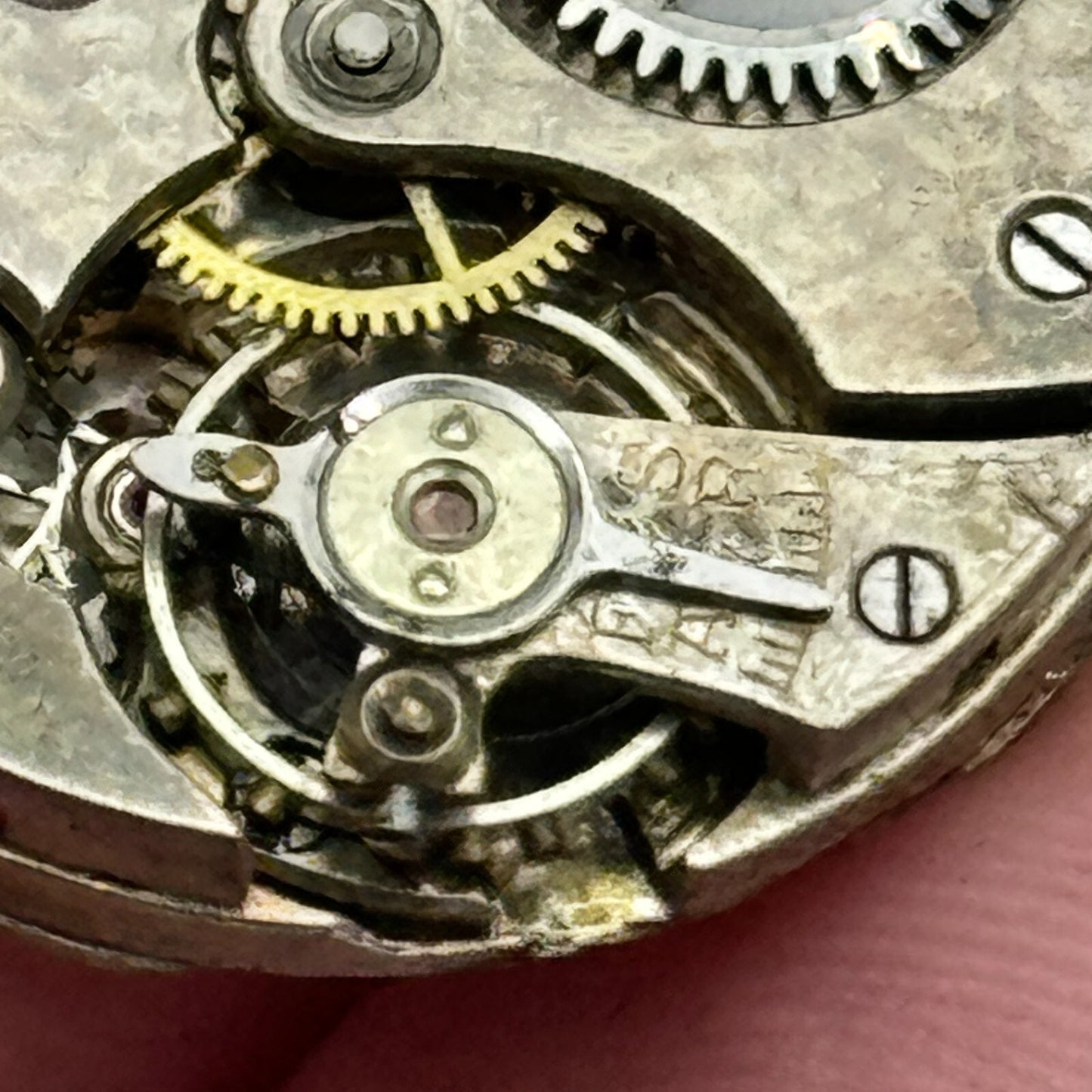 23.6mm Dominex Balance Ok 15 Jewels Swiss 2 Adj Manual Wind Watch Movement PARTS