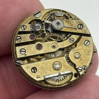 21.2mm Unidentified High Grade Swiss Manual Wind Watch Movement Vintage PARTS