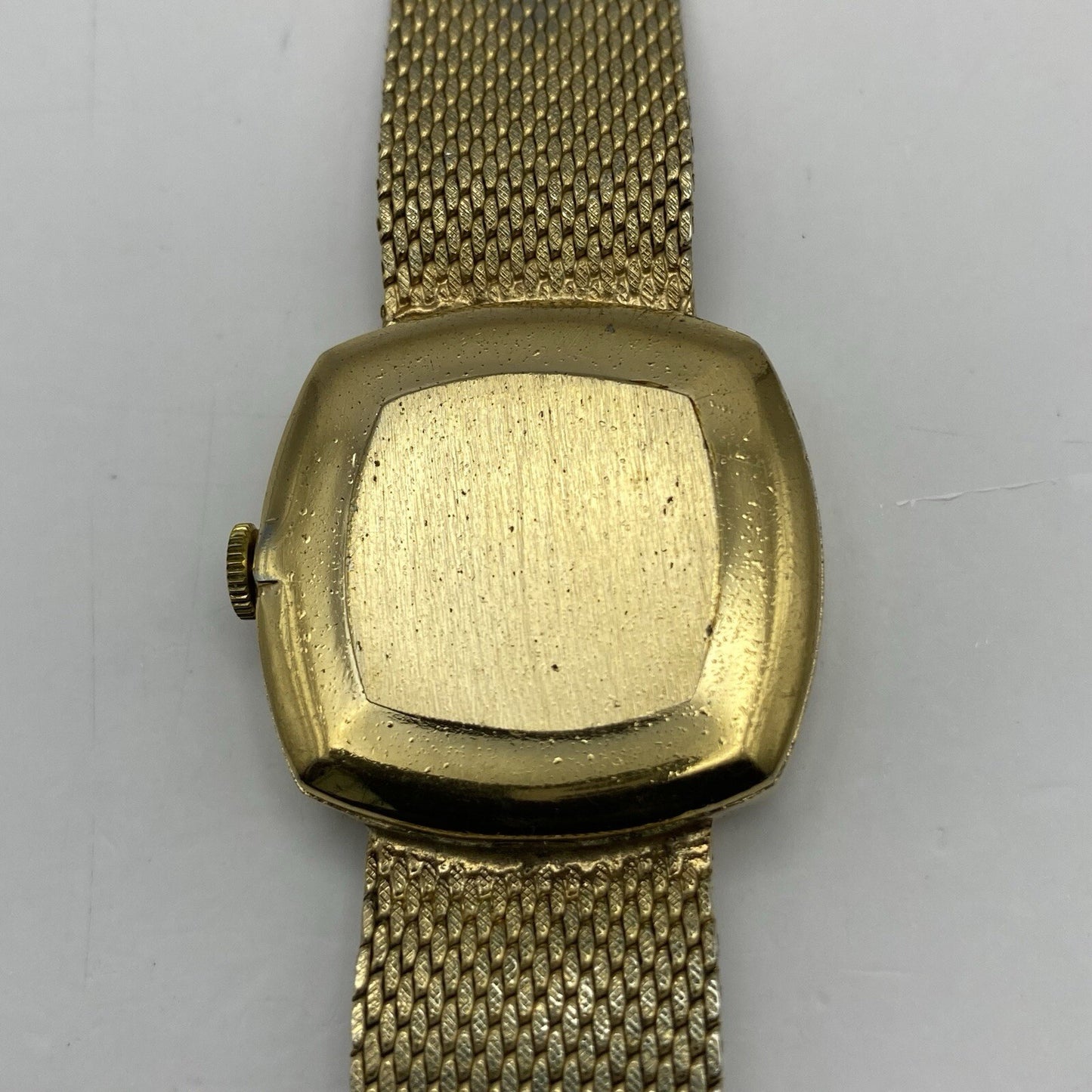 27mm Ladies Manual Wind RUNS BUT STOPS Regency Milanese Gold Tone Watch