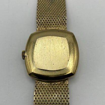 27mm Ladies Manual Wind RUNS BUT STOPS Regency Milanese Gold Tone Watch